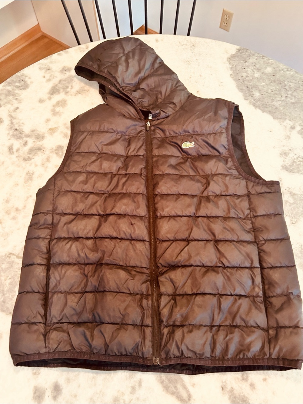 Men’s Lacoste Puffer Vest Hoodie